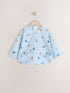 Blue Dino Jungle Weaning And Feeding Sleeved Bib - Size 6-12 Months (68-80cm) - Default 1