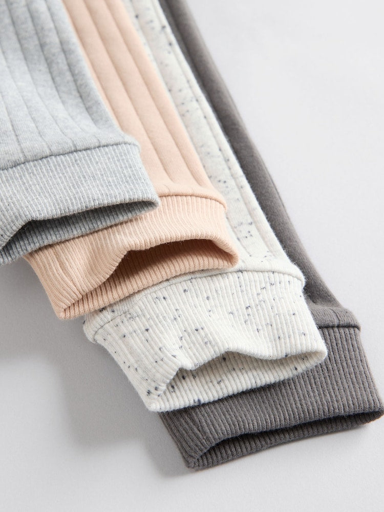 Mono/Neutral Baby Leggings 4 Pack (0mths-3yrs) - Size Up to 1 Month (56cm)
