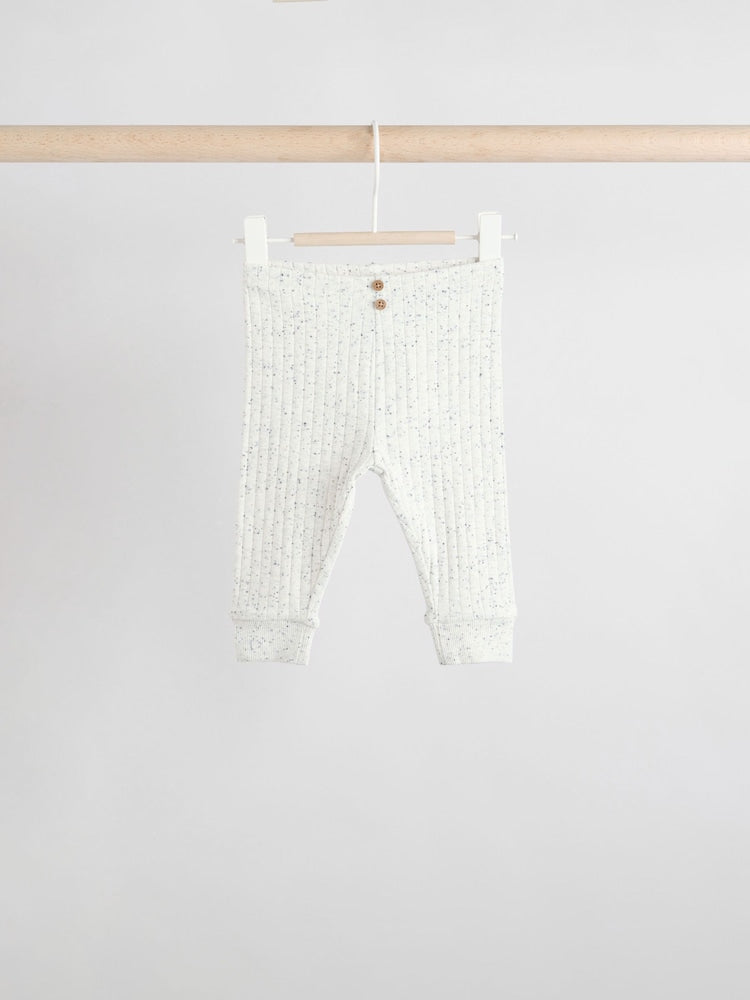 Mono/Neutral Baby Leggings 4 Pack (0mths-3yrs) - Size Up to 1 Month (56cm)
