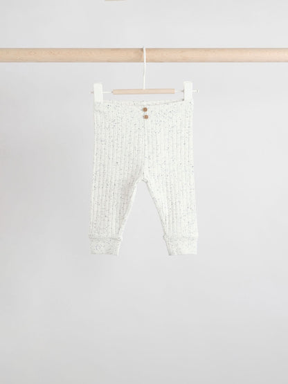 Mono/Neutral Baby Leggings 4 Pack (0mths-3yrs) - Size Up to 1 Month (56cm)