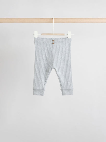 Mono/Neutral Baby Leggings 4 Pack (0mths-3yrs) - Size Up to 1 Month (56cm)