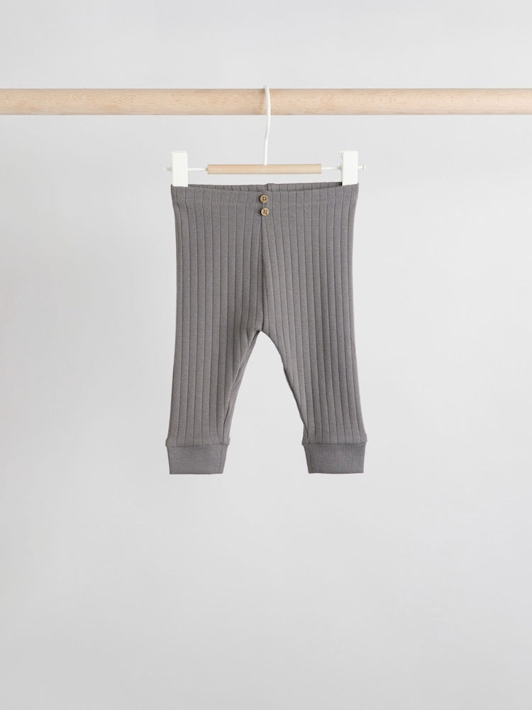 Mono/Neutral Baby Leggings 4 Pack (0mths-3yrs) - Size Up to 1 Month (56cm)