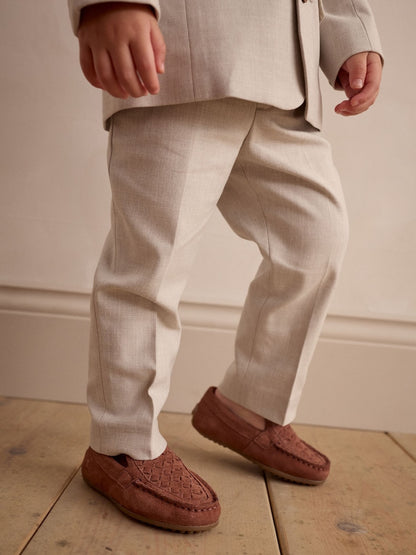 Neutral Smart Trousers (3mths-7yrs) - Neutral / 12-18 Months (80-86cm)
