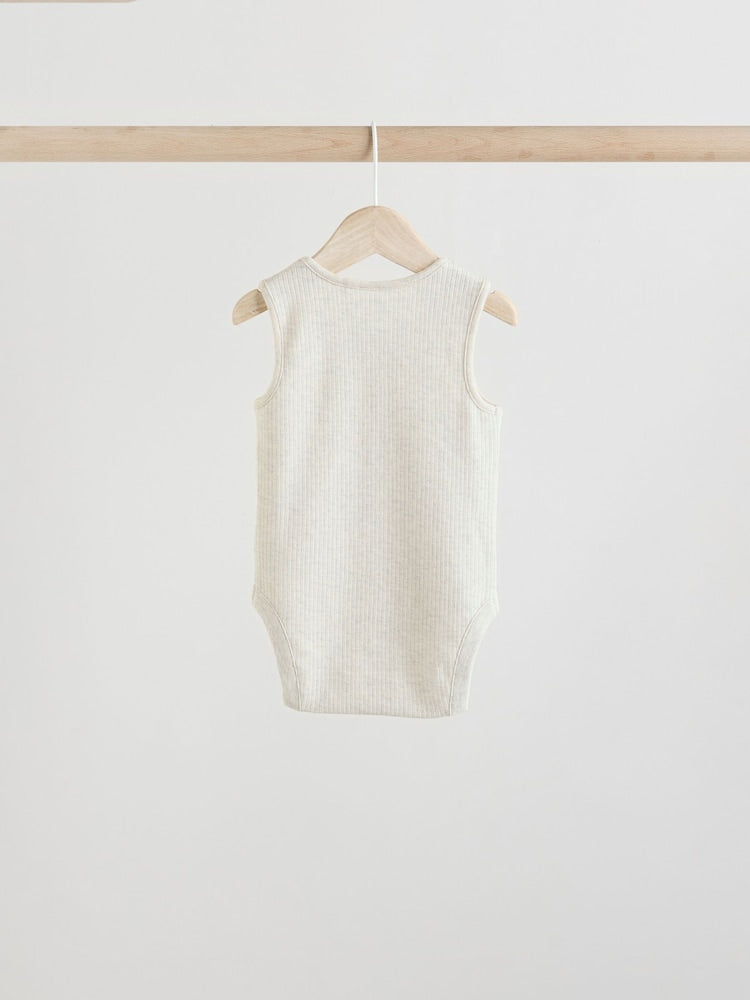 Neutral Baby Vest Bodysuits 5 Pack