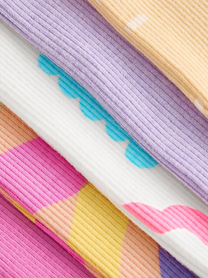 Rainbow Short Sleeve T-Shirts 5 Pack (3mths-7yrs) - Size 3-6 Months (62-68cm)