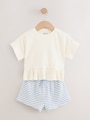 Pink T-Shirt &amp; Short 2 Pack Set (3mths-7yrs) - Size 3-6 Months (62-68cm)