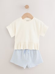 Pink T-Shirt &amp; Short 2 Pack Set (3mths-7yrs) - Size 3-6 Months (62-68cm)