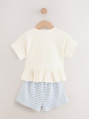 Pink T-Shirt &amp; Short 2 Pack Set (3mths-7yrs) - Size 3-6 Months (62-68cm)