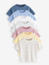 Multi T-Shirts 7 Pack (3mths-7yrs) - Size 3-6 Months (62-68cm) - Default 1