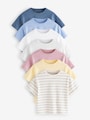 Multi T-Shirts 7 Pack (3mths-7yrs) - Size 3-6 Months (62-68cm)