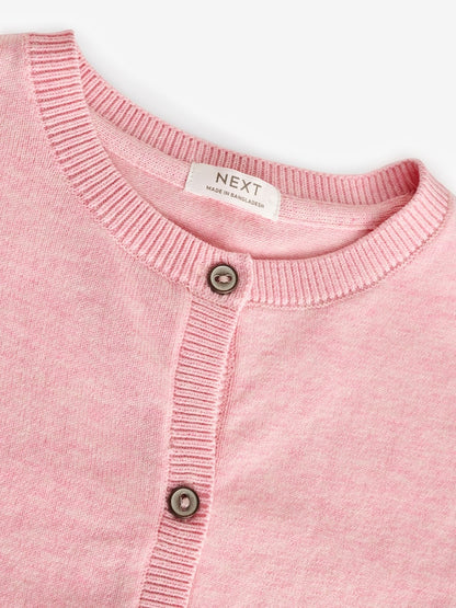 Pink Button Up Cardigan (3mths-16yrs) - Size 3 Years (98cm)