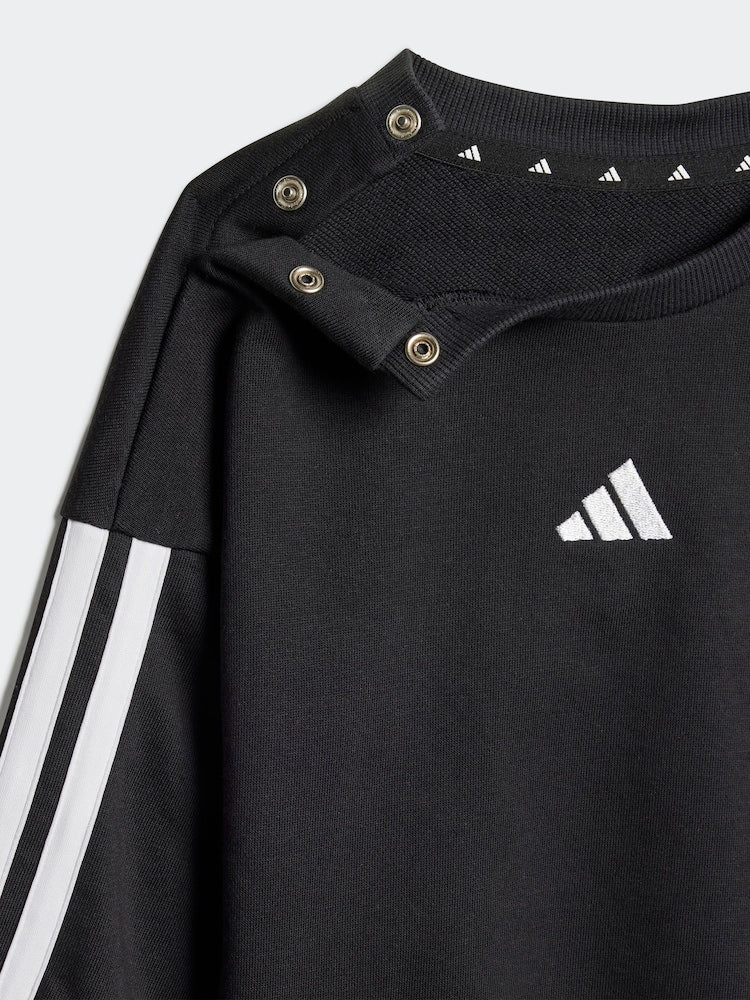adidas Black Essentials Infant Kids Joggers Set