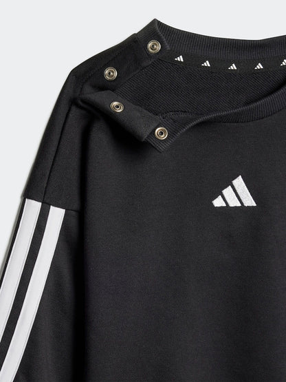 adidas Black Essentials Infant Kids Joggers Set
