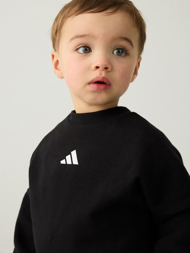 adidas Black Essentials Infant Kids Joggers Set
