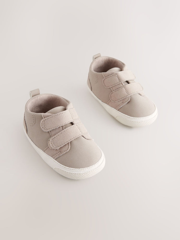 Neutral Touch Fastening Baby Trainers (0-2mths)