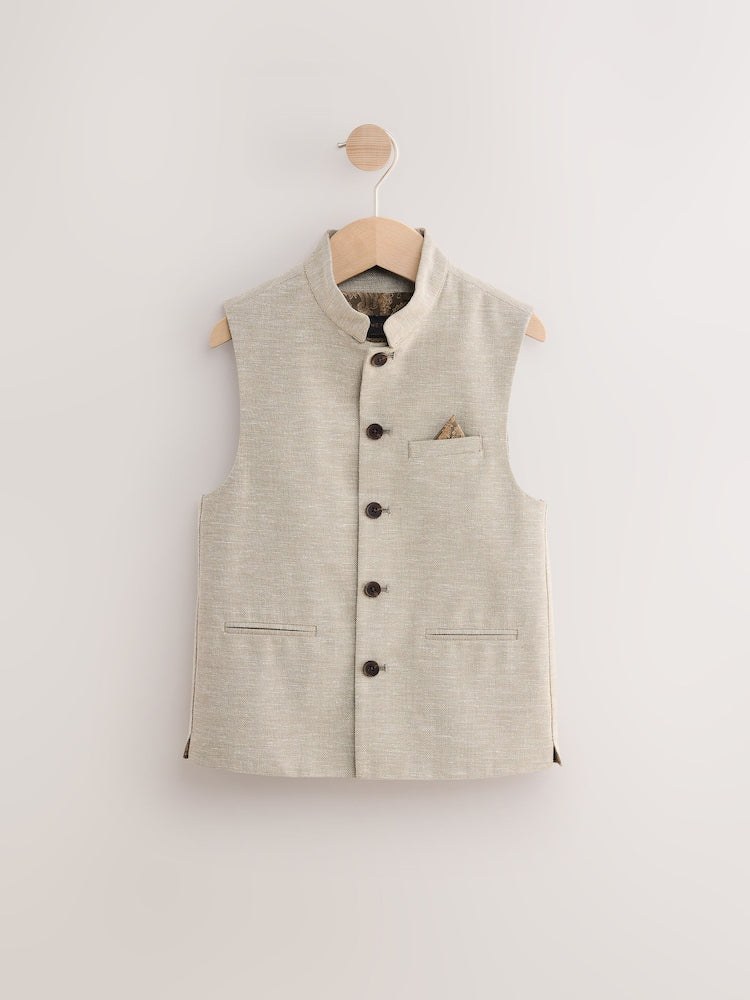 Neutral Eid Waistcoat (3mths-16yrs) - Size 3-6 Months (62-68cm)