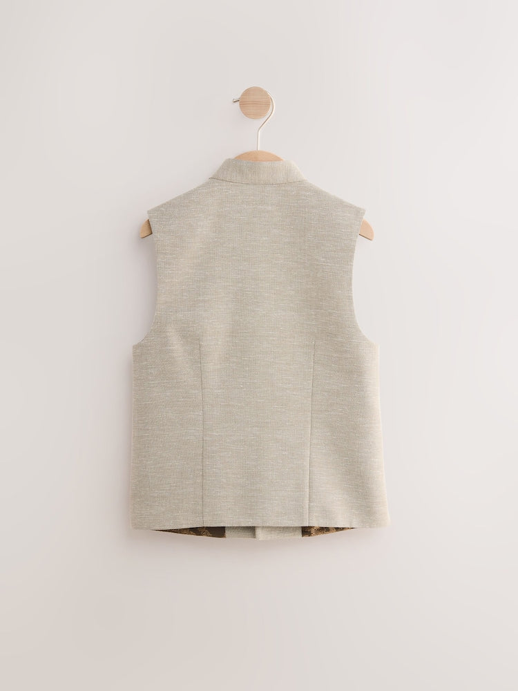 Neutral Eid Waistcoat (3mths-16yrs) - Size 3-6 Months (62-68cm)