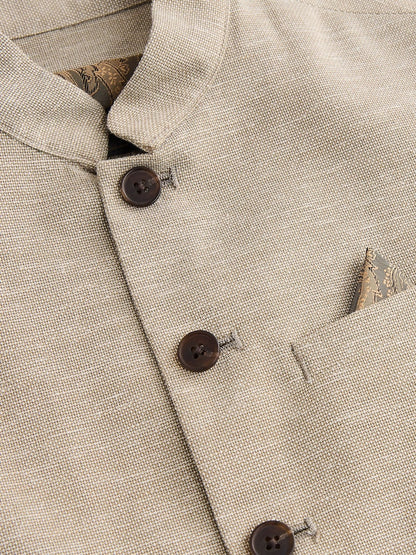 Neutral Eid Waistcoat (3mths-16yrs) - Size 3-6 Months (62-68cm)