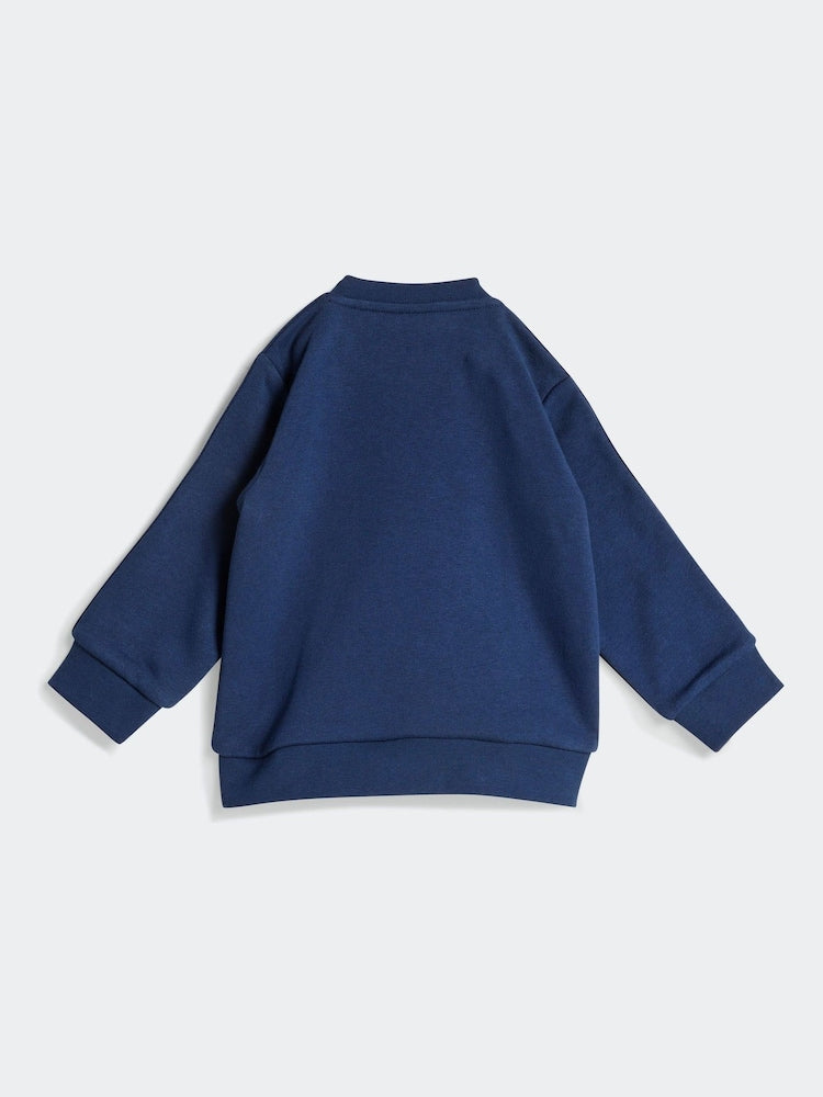 adidas originals Blue Sweatshirt and Denim Legging Set Infant Kids