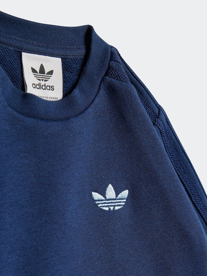 adidas originals Blue Sweatshirt and Denim Legging Set Infant Kids