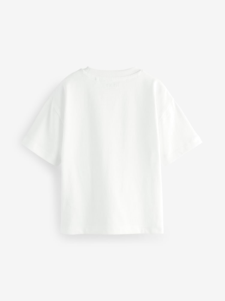 White Short Sleeve Plain T-Shirt (3mths-7yrs)