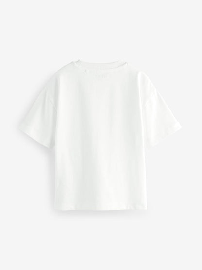 White Short Sleeve Plain T-Shirt (3mths-7yrs)