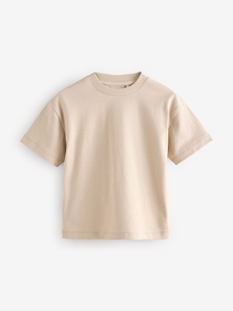 Neutral Short Sleeve Plain T-Shirt (3mths-7yrs) - Neutral / 12-18 Months (80-86cm)