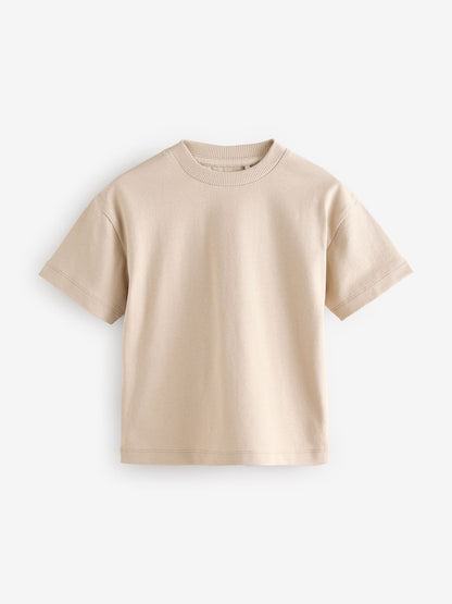Neutral Short Sleeve Plain T-Shirt (3mths-7yrs) - Neutral / 12-18 Months (80-86cm)