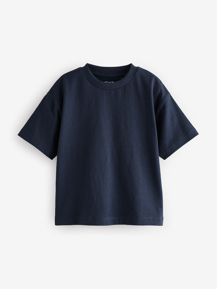 Navy Short Sleeve Plain T-Shirt (3mths-7yrs) - Navy / 12-18 Months (80-86cm)