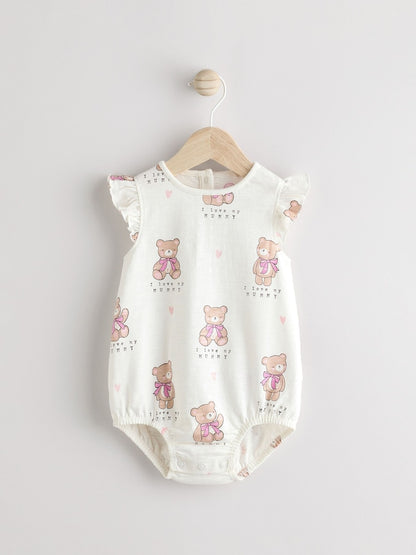 White I Love My Mummy Baby Bloomer Romper - White I Love My Mummy / 12-18 Months (80-86cm)