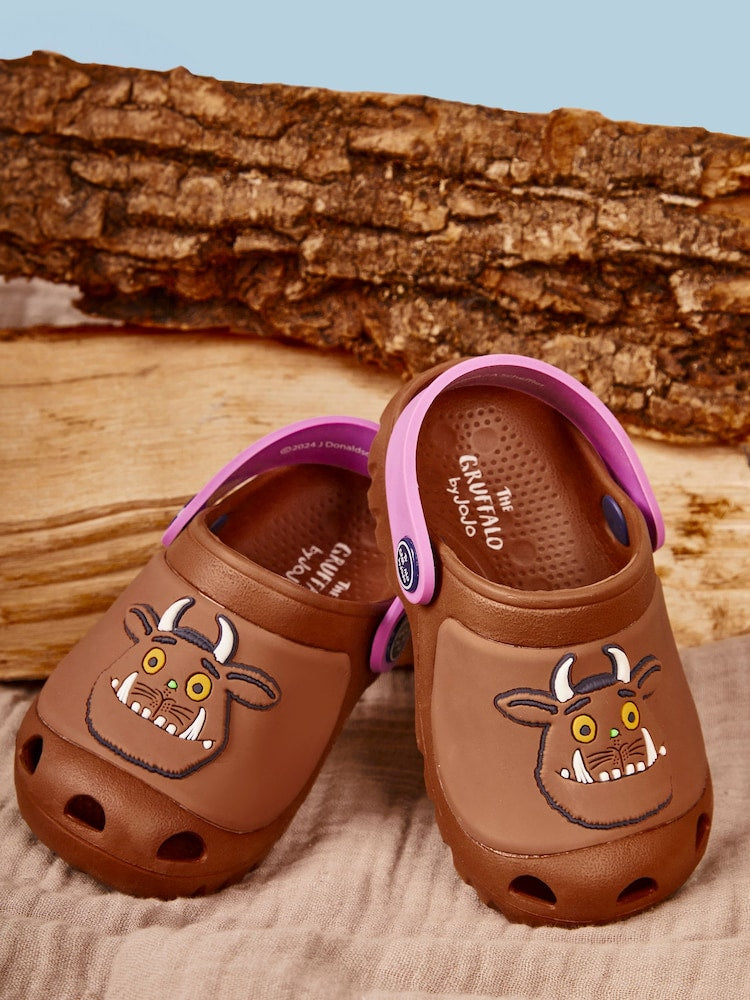 JoJo Maman Bébé Brown Gruffalo Clogs