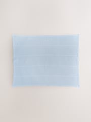 2 Pack Blue Cotton Baby Cellular Blankets - Size 75x95