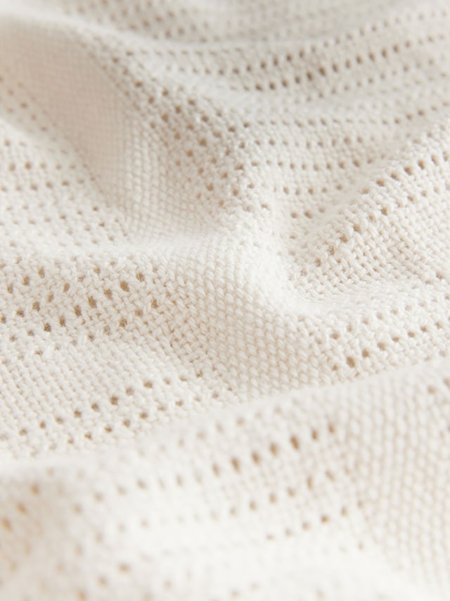 2 Pack Natural Cotton Baby Cellular Blankets - Size 75x95