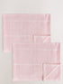 2 Pack Pink Cotton Baby Cellular Blankets - 100x150