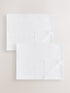 2 Pack White Cotton Baby Cellular Blankets - Size 75x95 - Default 1
