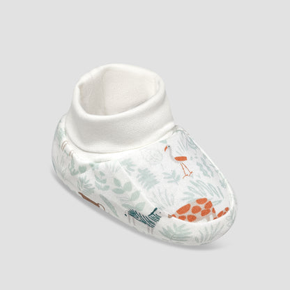 Pack of 2 Juniors Booties with Safari Print