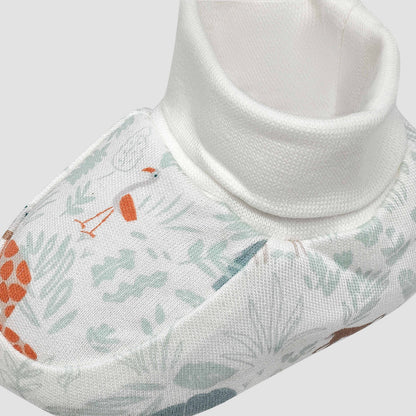 Pack of 2 Juniors Booties with Safari Print