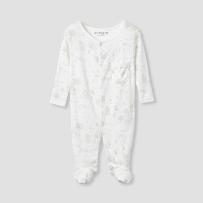 Juniors Printed Sleepsuit with Long Sleeves