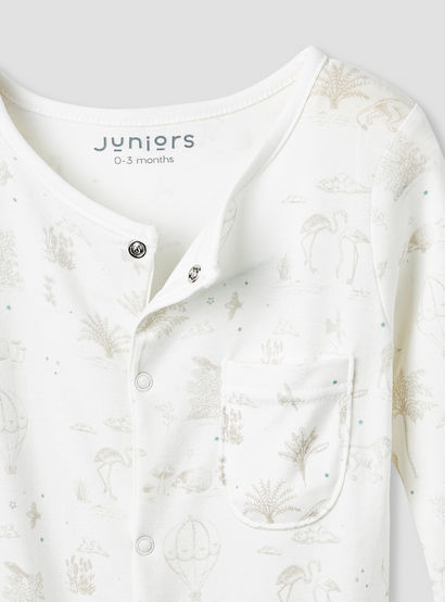 Juniors Printed Sleepsuit with Long Sleeves-baby-boys-clothing-nightwear-sleepsuits-image-5