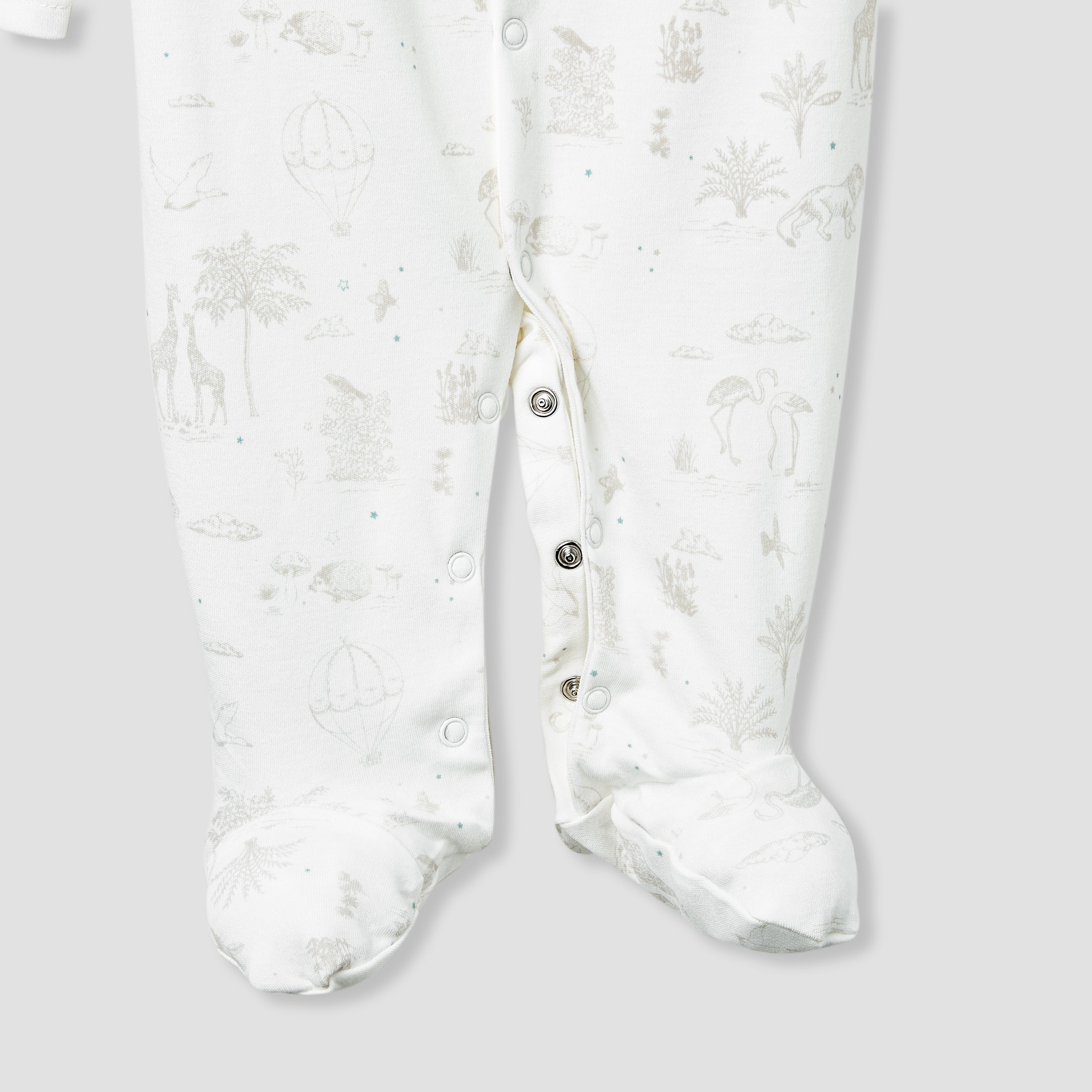Juniors Printed Sleepsuit with Long Sleeves