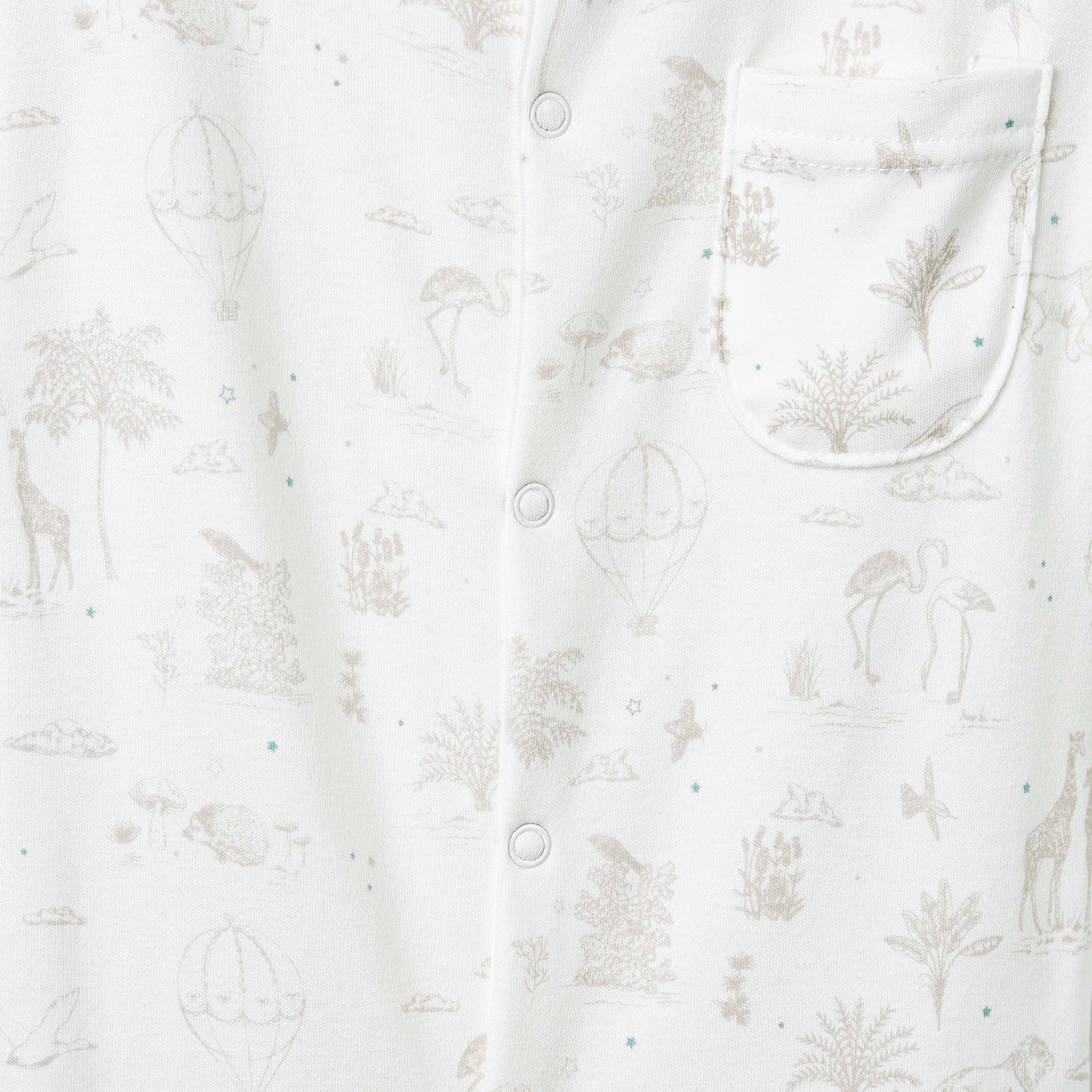 Juniors Printed Sleepsuit with Long Sleeves