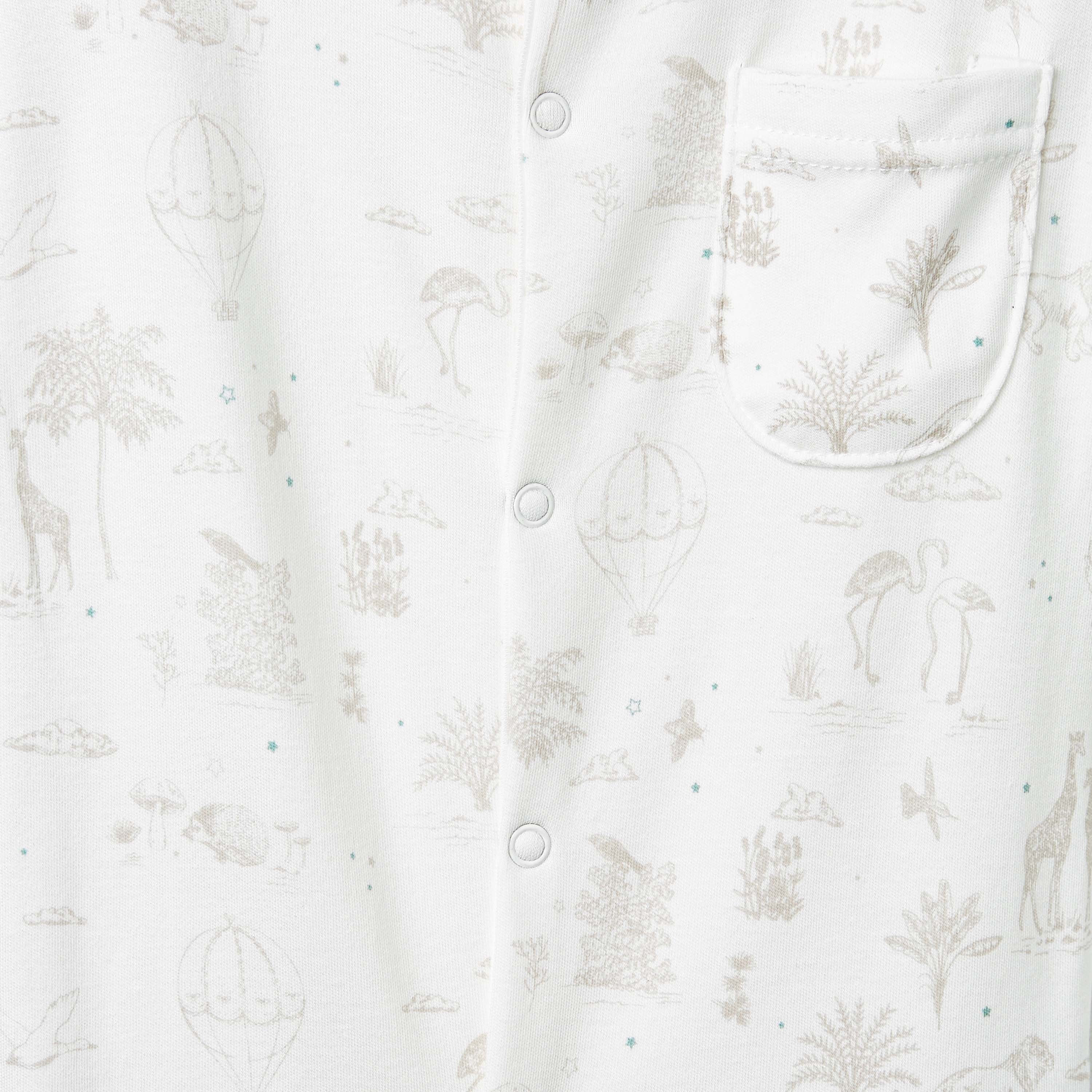 Juniors Printed Sleepsuit with Long Sleeves
