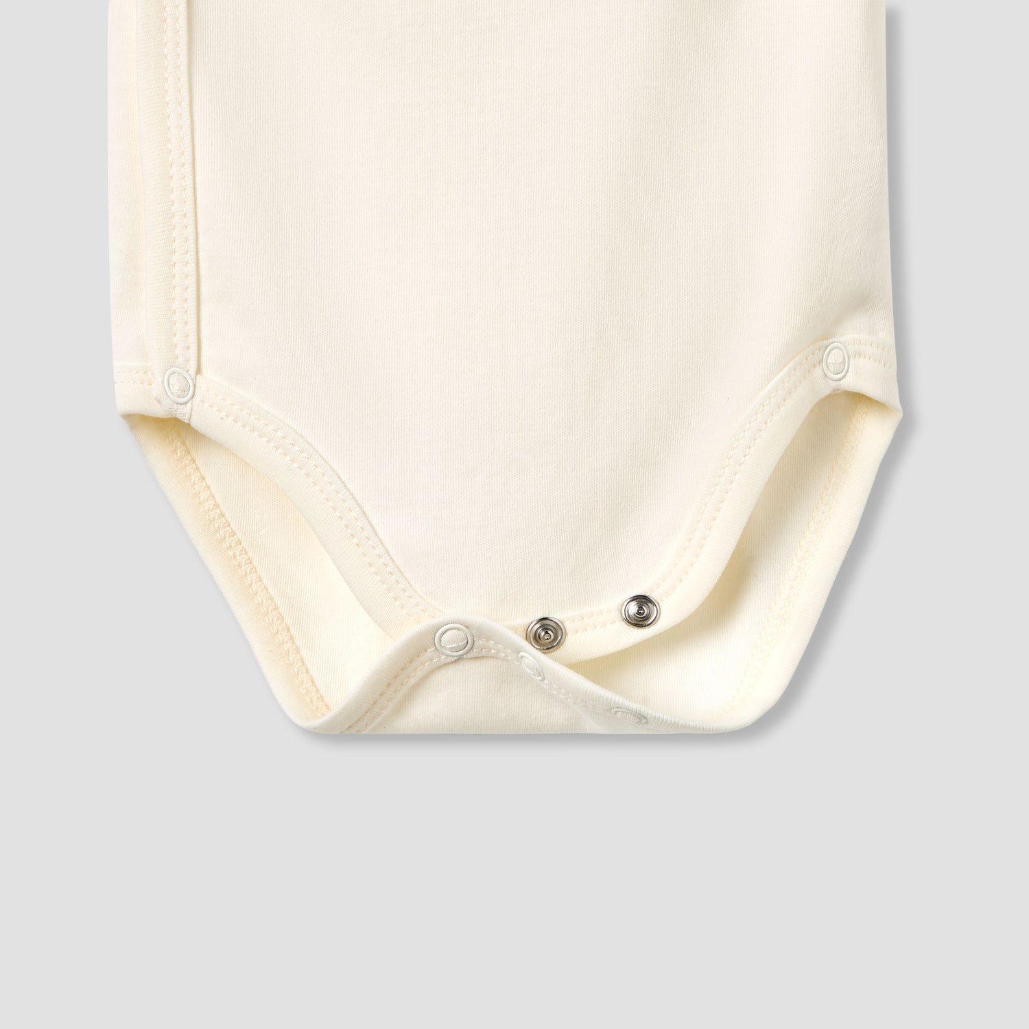 Giggles Cotton V-neck Short Sleeve Bodysuit with Rocking Horse Embroidery