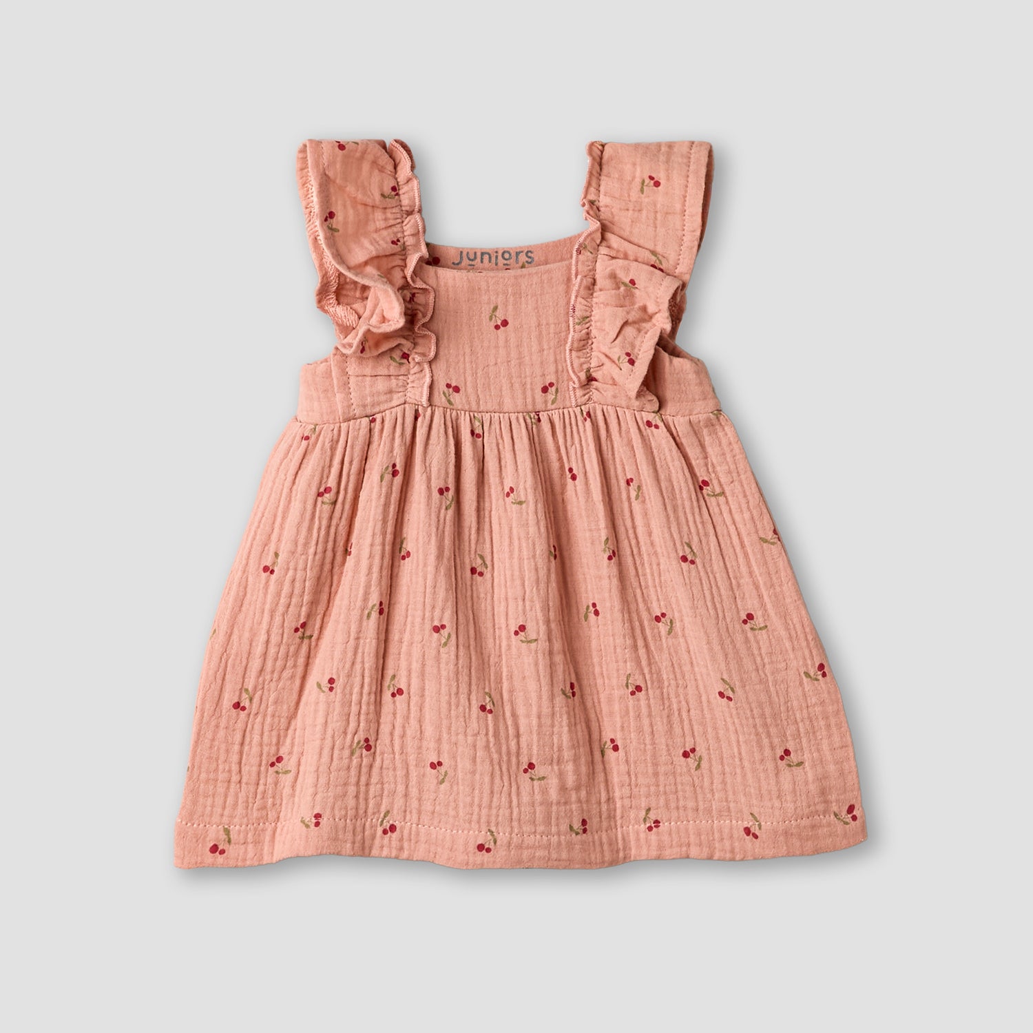 Juniors Square Neck Sleeveless Dress with Bloomers
