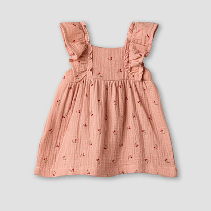 Juniors Square Neck Sleeveless Dress with Bloomers