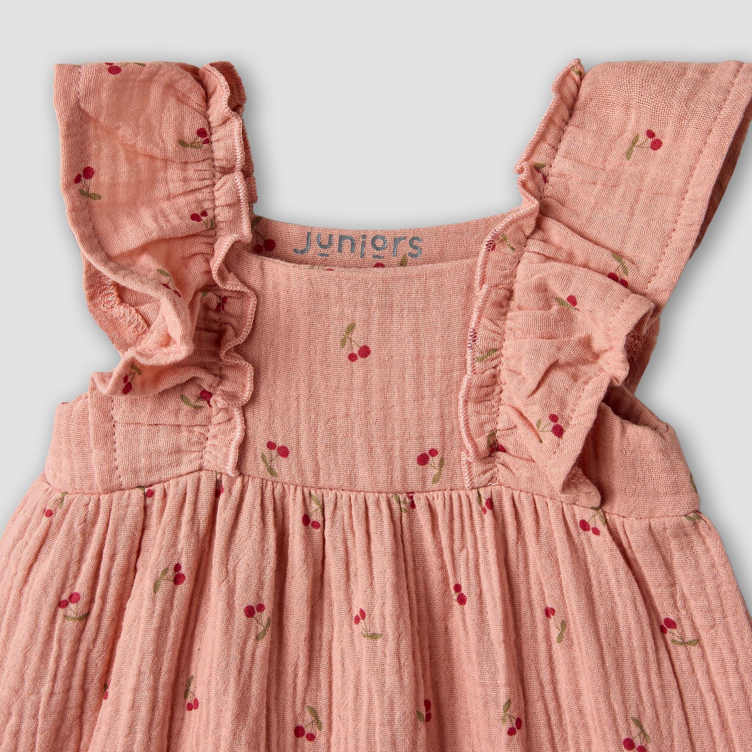 Juniors Square Neck Sleeveless Dress with Bloomers