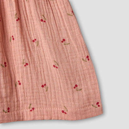 Juniors Square Neck Sleeveless Dress with Bloomers