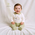 Juniors Giraffe Print Collared Sleepsuit with Long Sleeves - Green / 9-12 mths