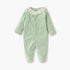 Juniors Polka Dot Print Sleepsuit with Long Sleeves and Lace Detail - Green / 9-12 mths