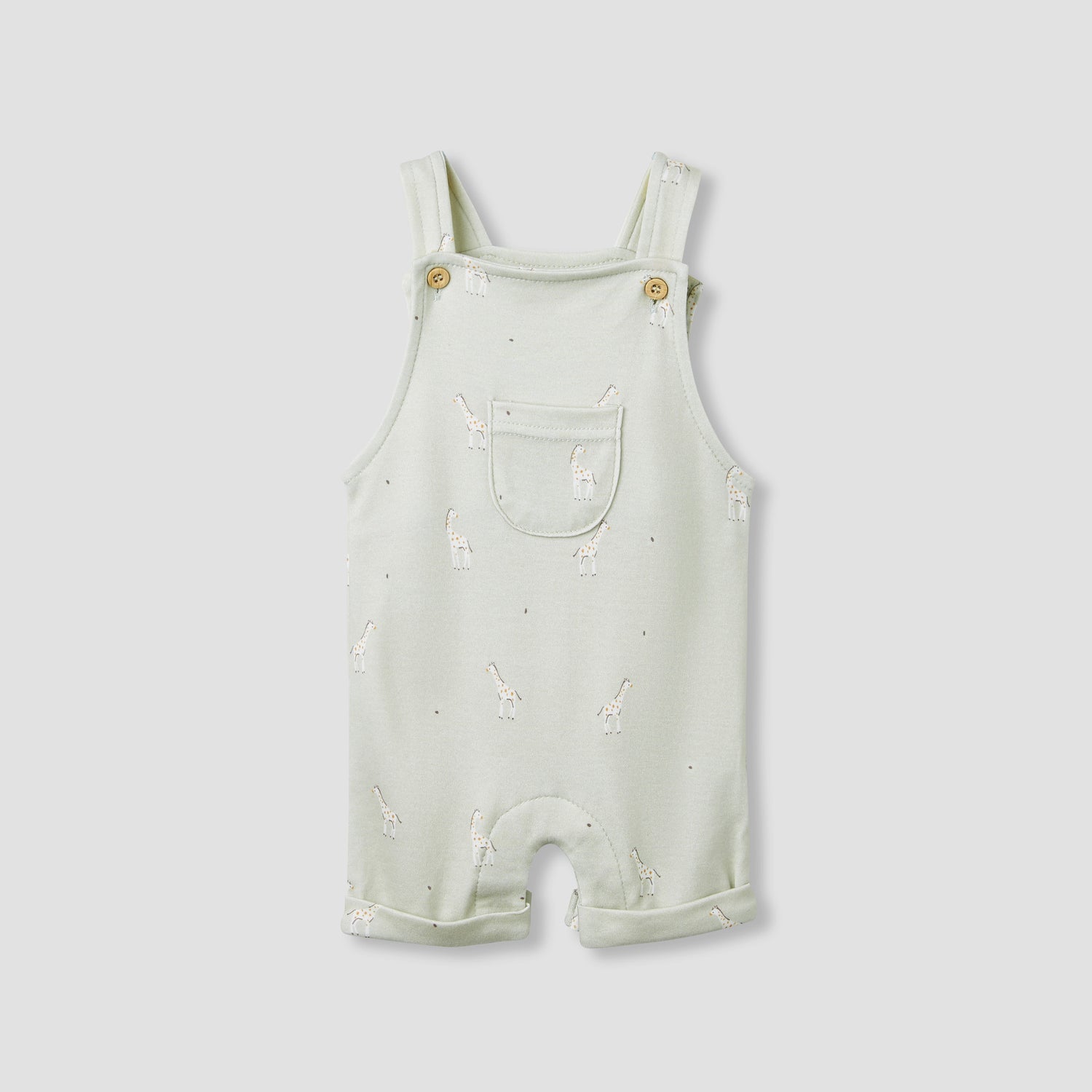 Juniors Giraffe Print Dungaree and T-shirt Set